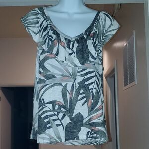 Old Navy Tropical Print Top